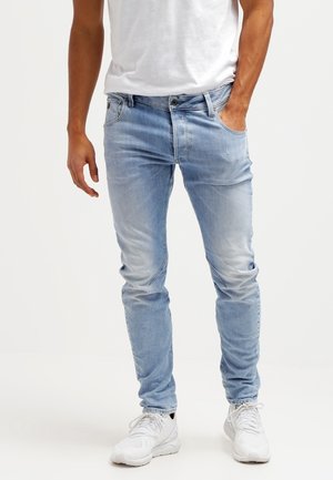 Slim fit -farkut - light-blue denim