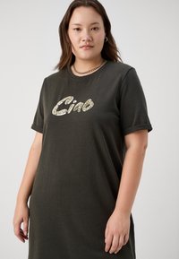 ONLY Carmakoma CARMICALA O NECK DRESS - Dienas kleita - phantom