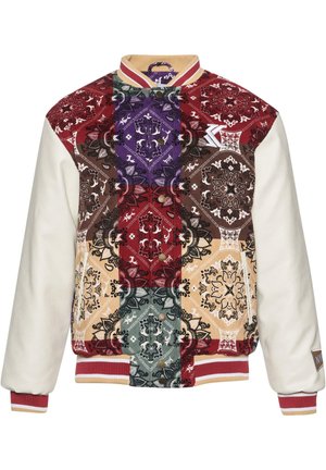 Karl Kani BLOCK PAISLEY COLLEGE - Bomberjacke - dark red multicolor