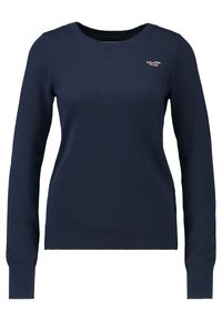 Hollister Co. Stickad tröja - dark blue