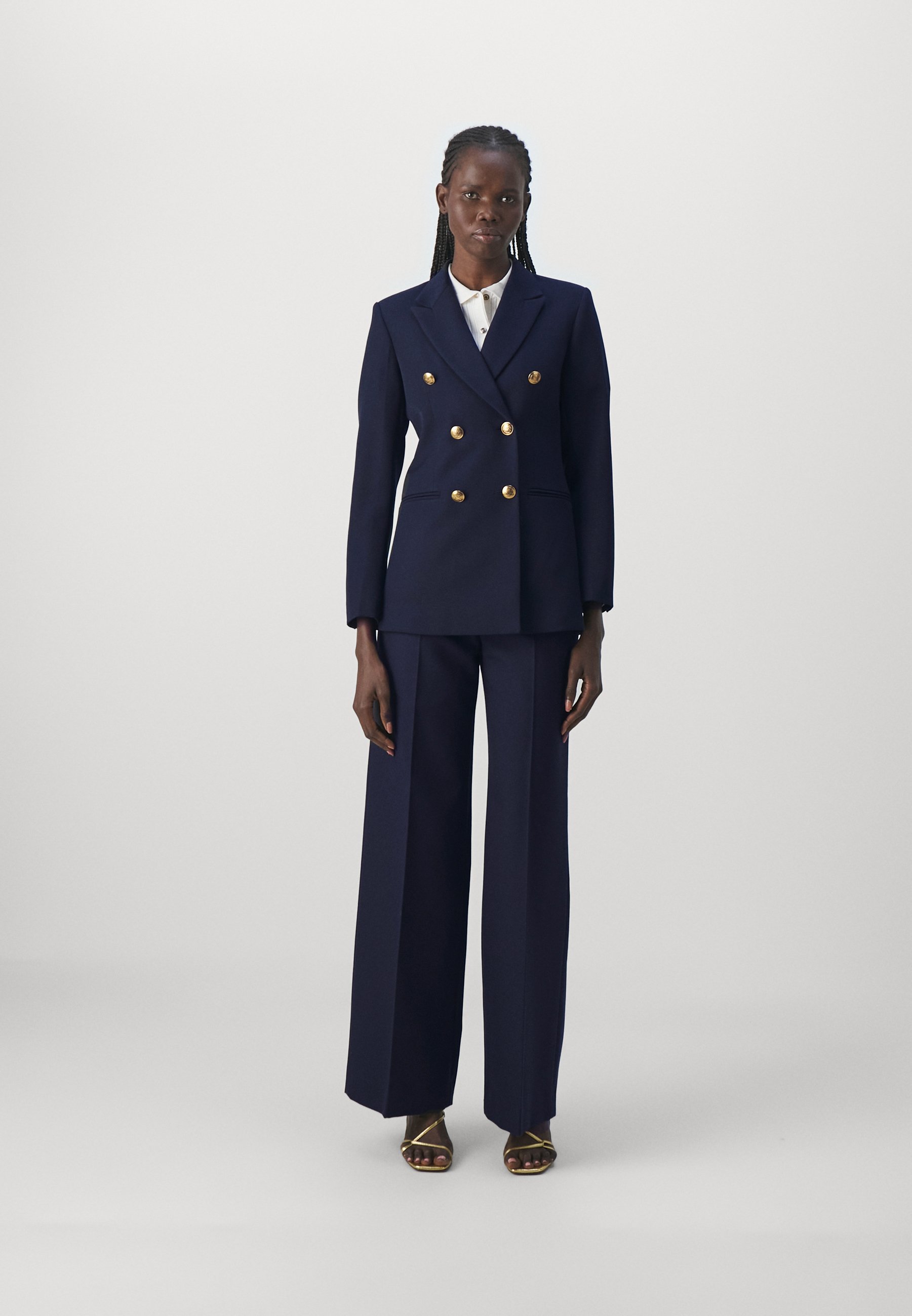 サンドロ　Veste Marine Blazer　テーラードジャケット　ベロア sandro Blazer - marine/dark blue - Zalando