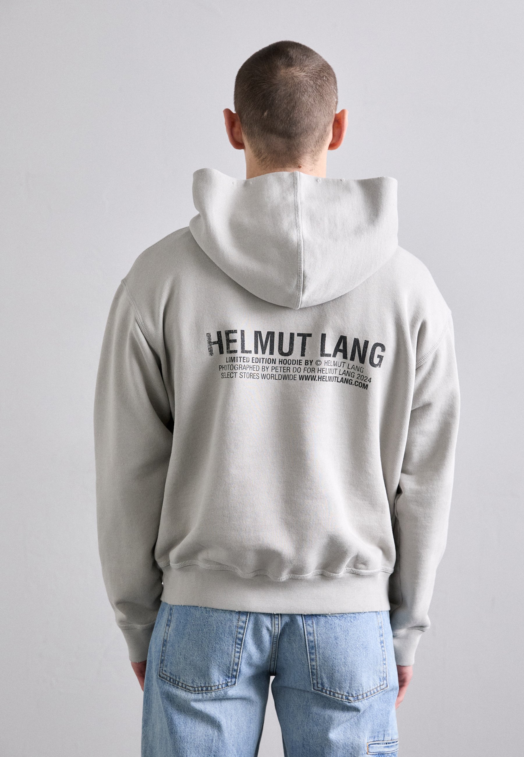 Helmut Lang POCKET HOODIE - Sweatshirt com capuz - slate/cinzento