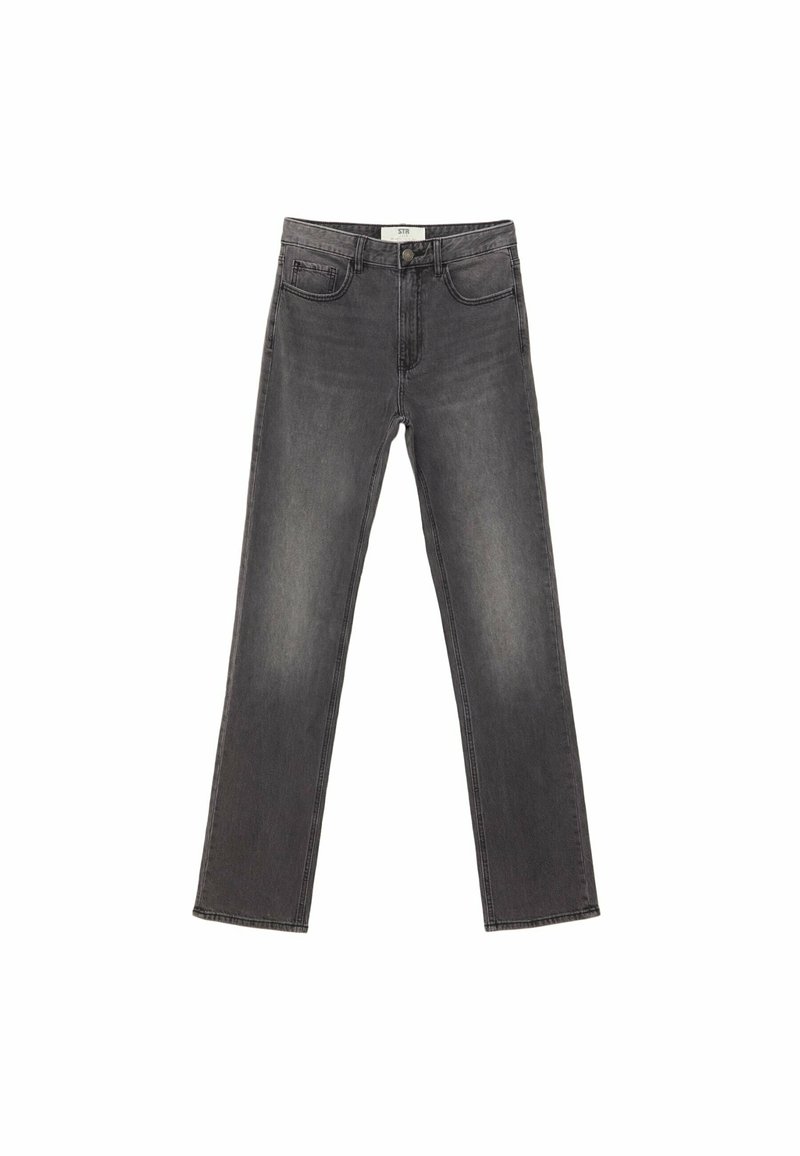 Stradivarius Straight leg jeans donkergrijs Stradivarius Straight leg jeans donkergrijs