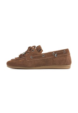 Boat shoes - cognac