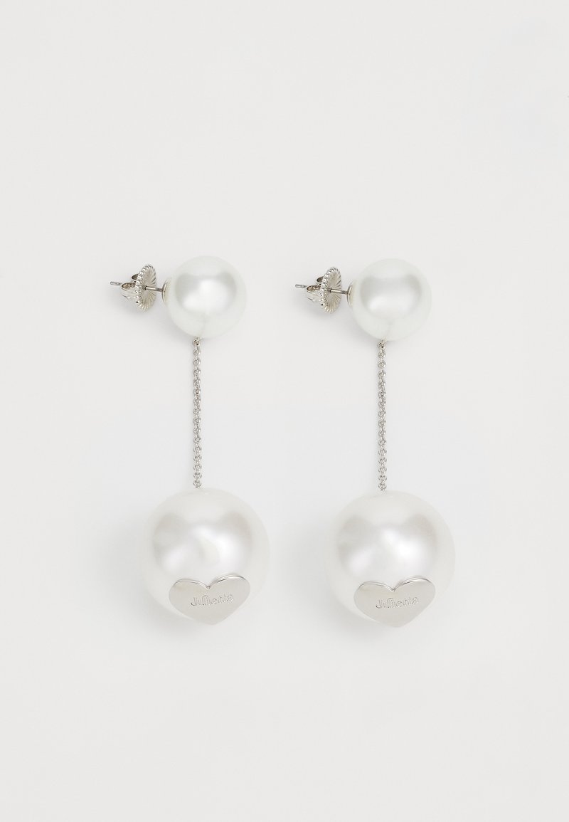 JULIETTA DROP EARRINGS - Pendientes - silver-coloured