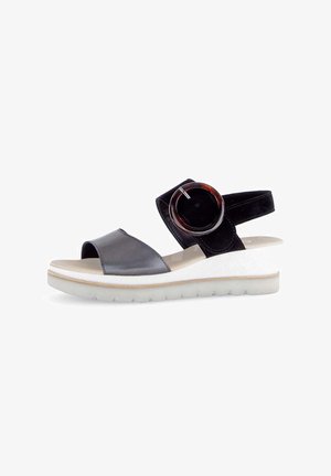 Gabor, Wedge sandals - silber