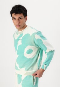 Marimekko LEIOT UNIKKO UNISEX - Mikina - off white/green