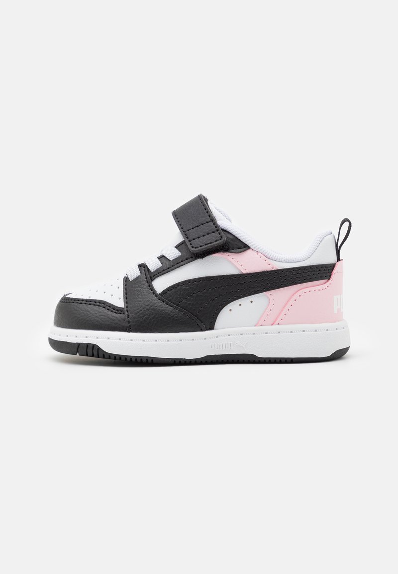 Puma - REBOUND V6 UNISEX - Trainers - white/black/whisp of pink, Enlarge