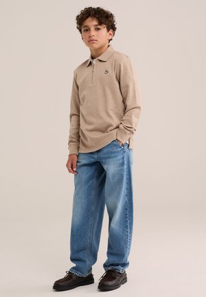 WE Fashion, WE FASHION - Top s dlhým rukávom - greige