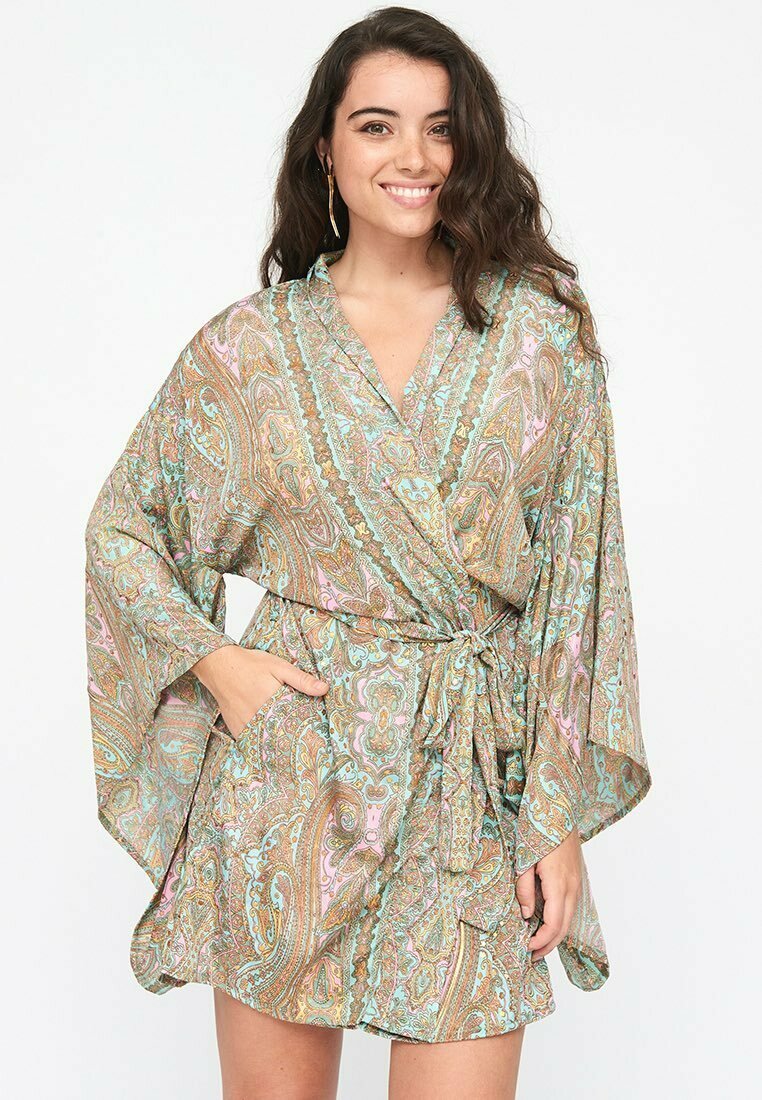 KIMONO CORTO Vestido - pink/multicolor - Zalando.es