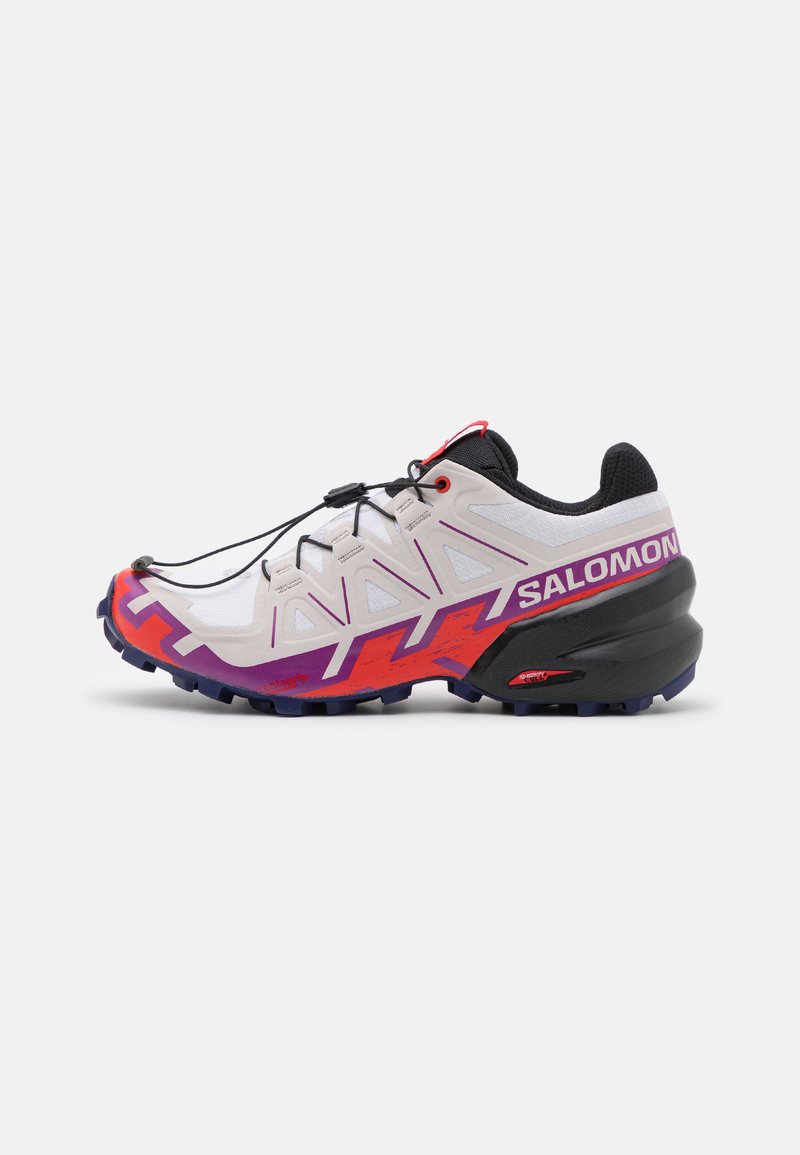 Salomon SPEEDCROSS 6 - Sapatilhas de trail running - white/sparkling grape/fiery red