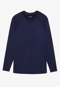 LONG SLEEVE MUSCLE FIT T-SHIRT - Long sleeved top - dark blue