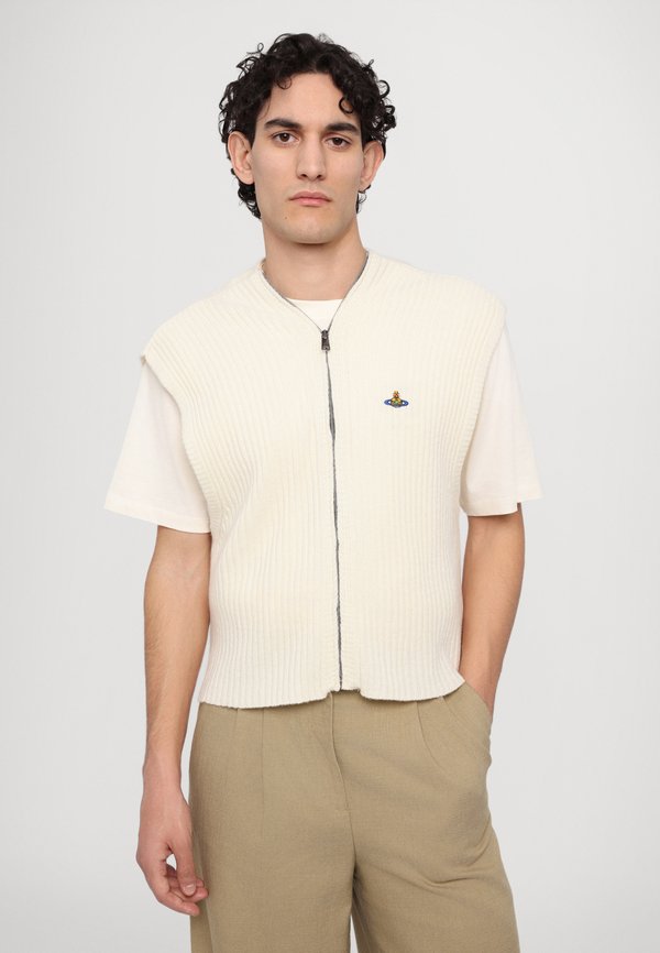 JESS ZIP UNISEX - Waistcoat - cream4