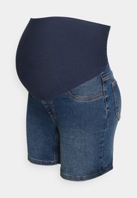 MAMALICIOUS MLAMY SKINNY  - Džínové kraťasy - medium blue denim