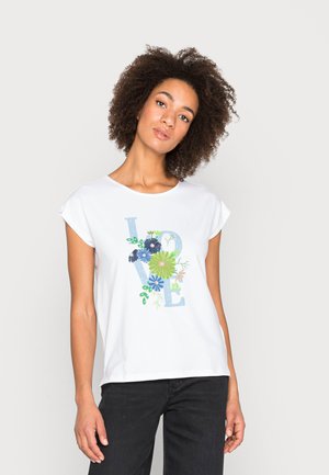 Print T-shirt - white