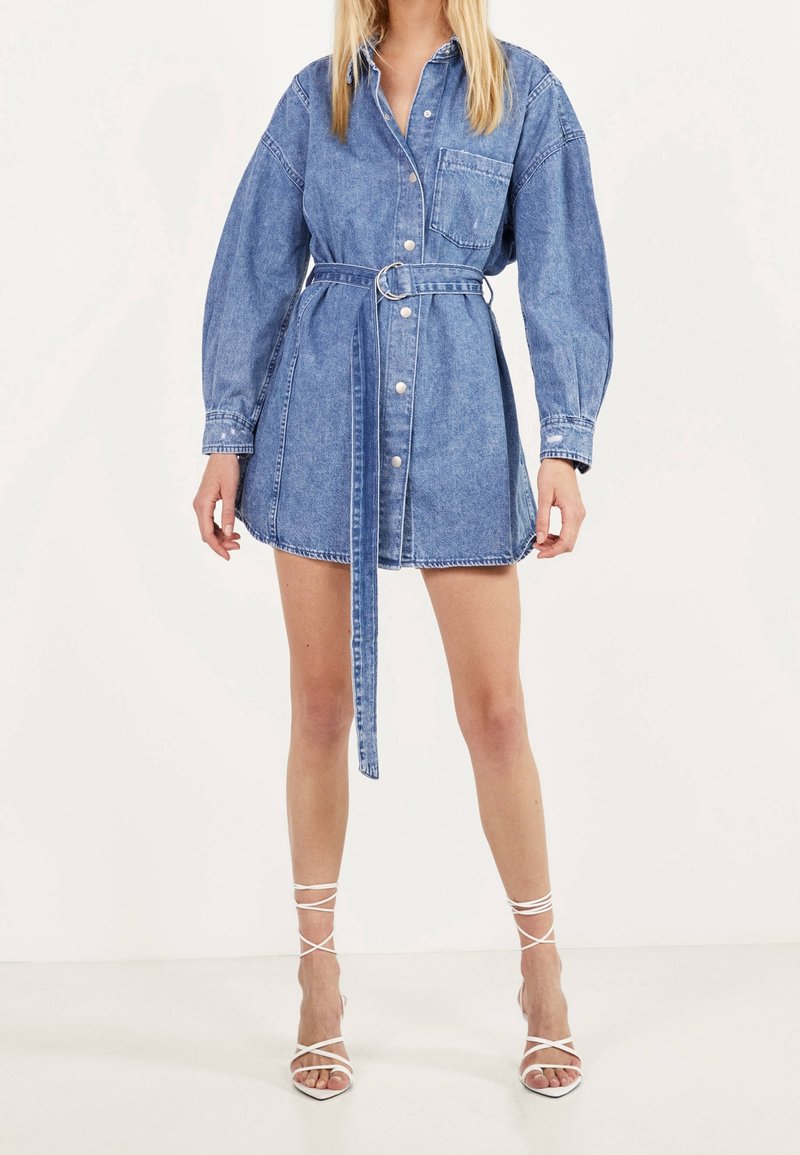 bershka denim dress - blue denim adjustable straps and hidden soft touch Clothing Avocado Crema: Creamy 5-Minute Ships In 15 Business Days/ Size::L(Fit for EU 42-44, US 10-12, UK/AU 14-16, IT 46-48 )