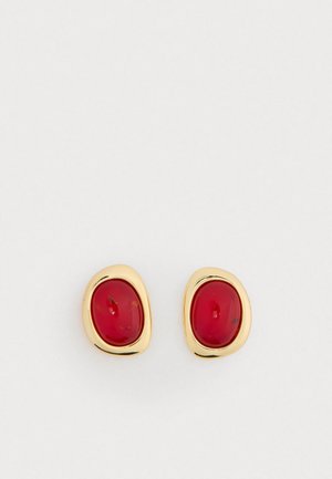 THE AMBER HONEY RESIN STUDS - Náušnice - gold-coloured
