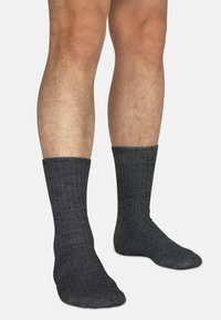 Normani PURE SHEEP HIGH CUT 3 PACK - Socken - anthrazit
