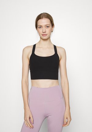 WARRIOR LONGLINE BRA A-C - Medium support sports bra - black