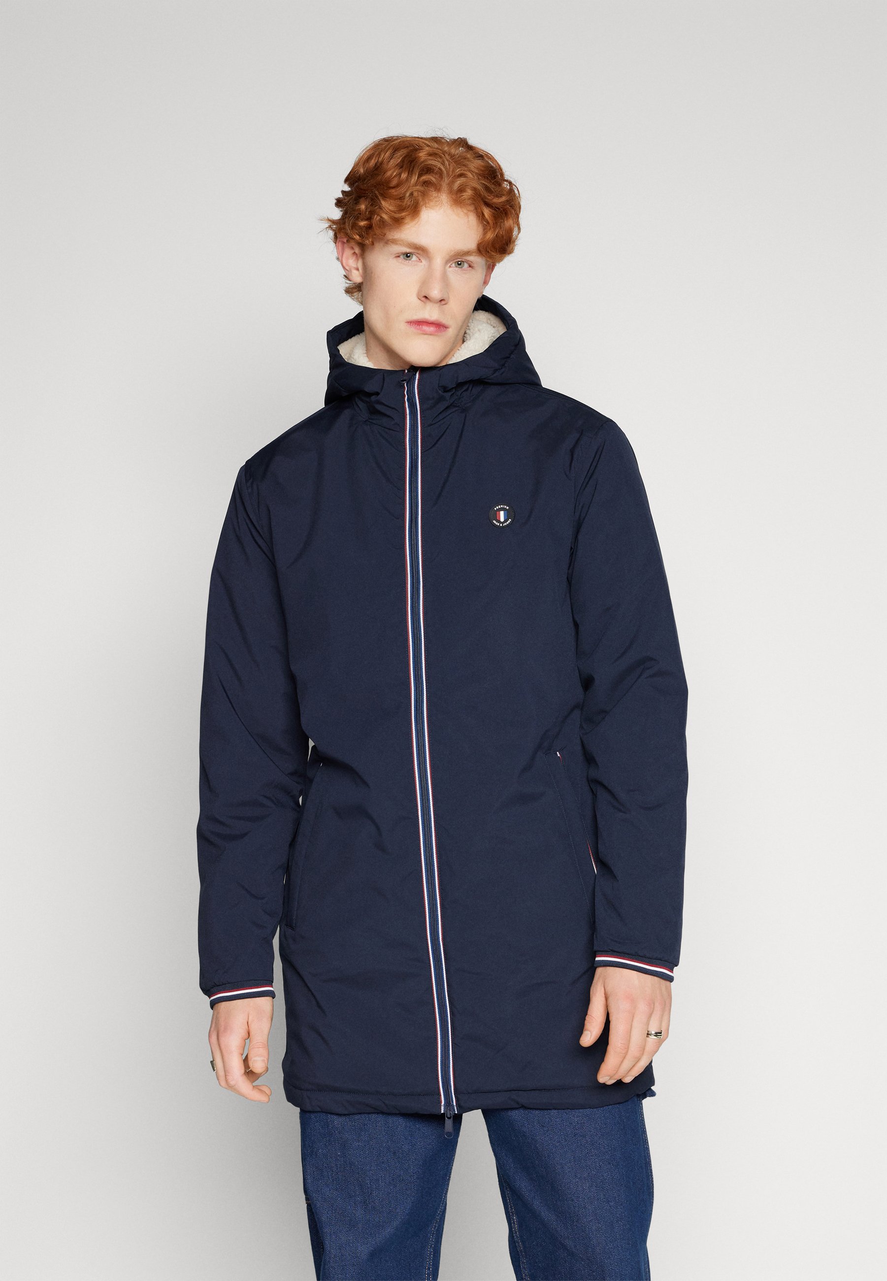 JACK & JONES Giubbotto Puffer Coat Uomo - Premium, Imbottito, Con Cappuccio, Colore Nero, 100% Poliestere, Caldo E Confortevole Per L'Inverno