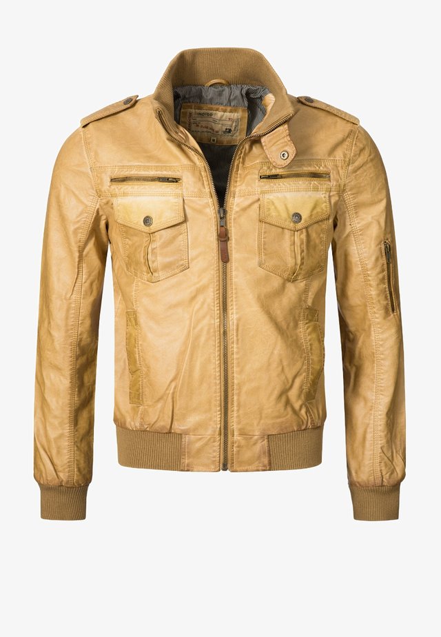 Beige Lederjacken Fur Herren Der Lassige Dauerbrenner Bei Zalando
