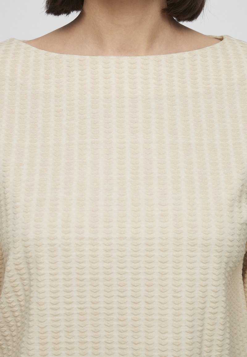 Pull S.Oliver Beige Avec Patchs à Paillettes Aux Coudes - Taille 38, Occasion TOP