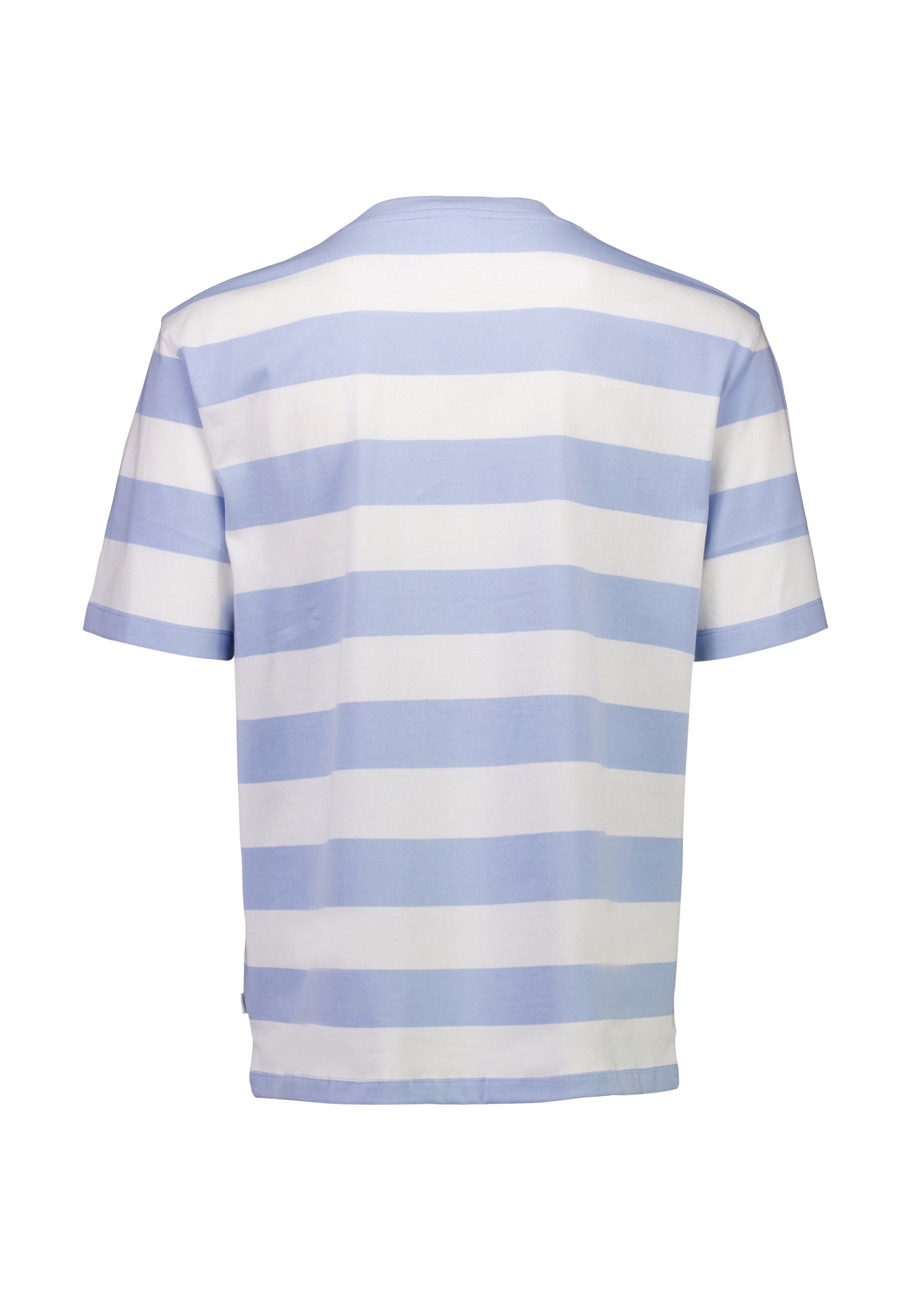 Lindbergh STRIPED OVERSIZED TEE - Print T-shirt - soft blue/light