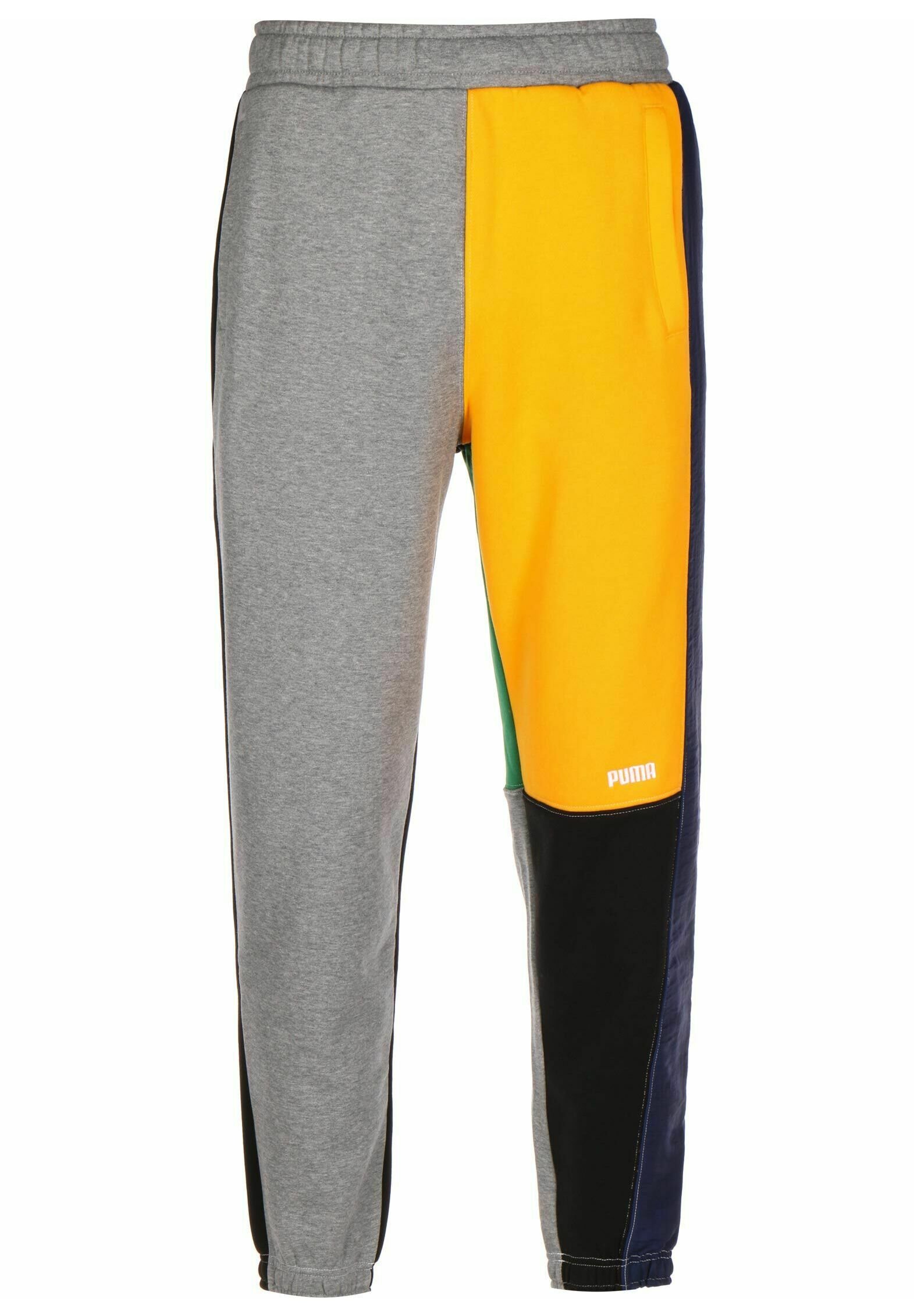 Puma SIGNATURE Tracksuit bottoms medium gray heather/multi