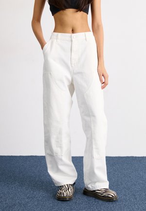 BRANDON DOUBLE KNEE PANT - Cargobukse - off-white