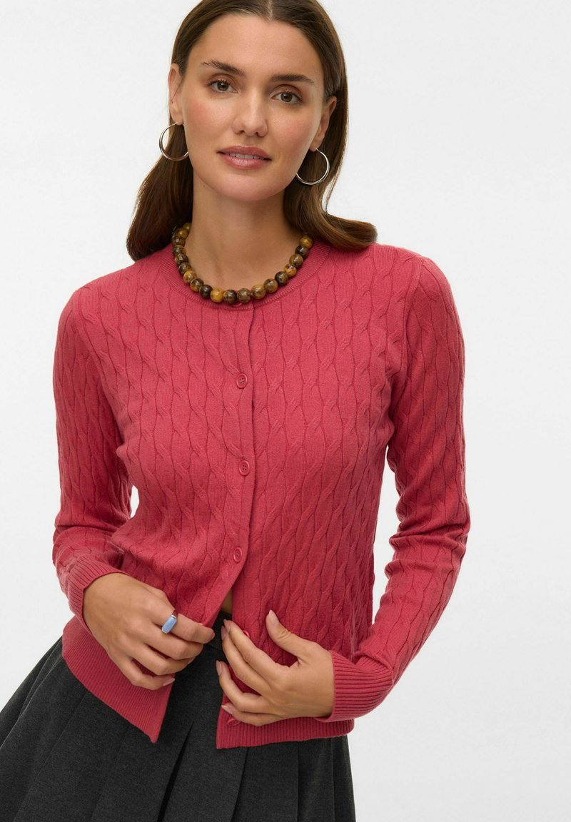 Vero Moda VMFANTASTIC - Chaqueta de punto - holly berry