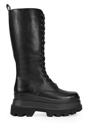 Bosanova MILITARES CON PUNTA CUADRADA - Botas con plataforma - black