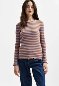 Selected Femme SLFANNA CREW NECK - Langarmshirt - jacaranda