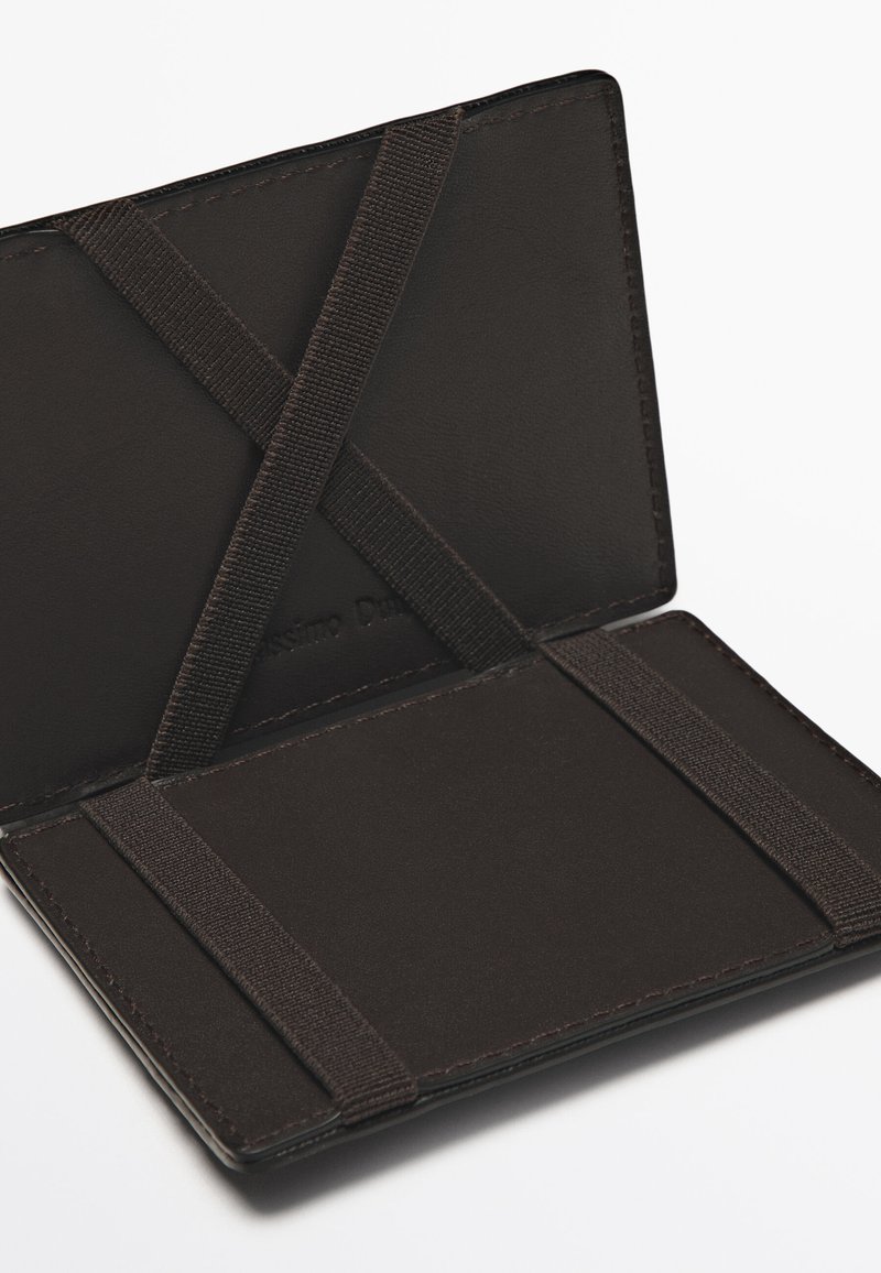 Massimo Dutti NAPPA Geldbörse dark brown/dunkelbraun