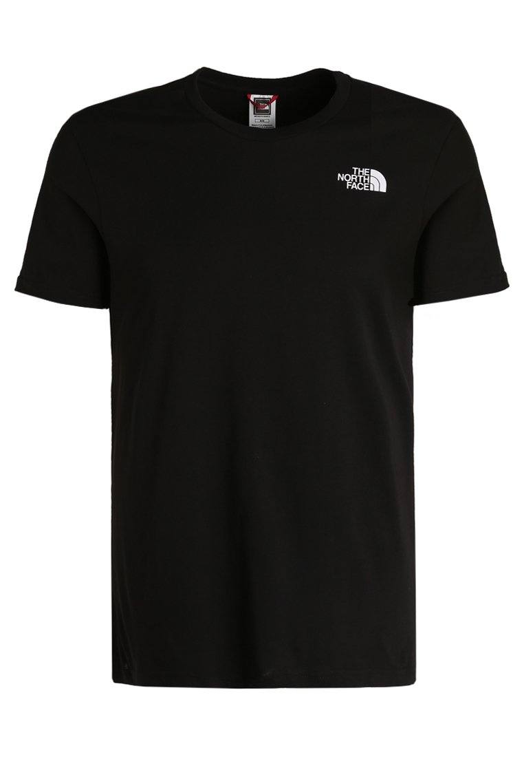 The North Face Mens Simple Dome Tee T Shirt Basic Black Zwart Zalando Be