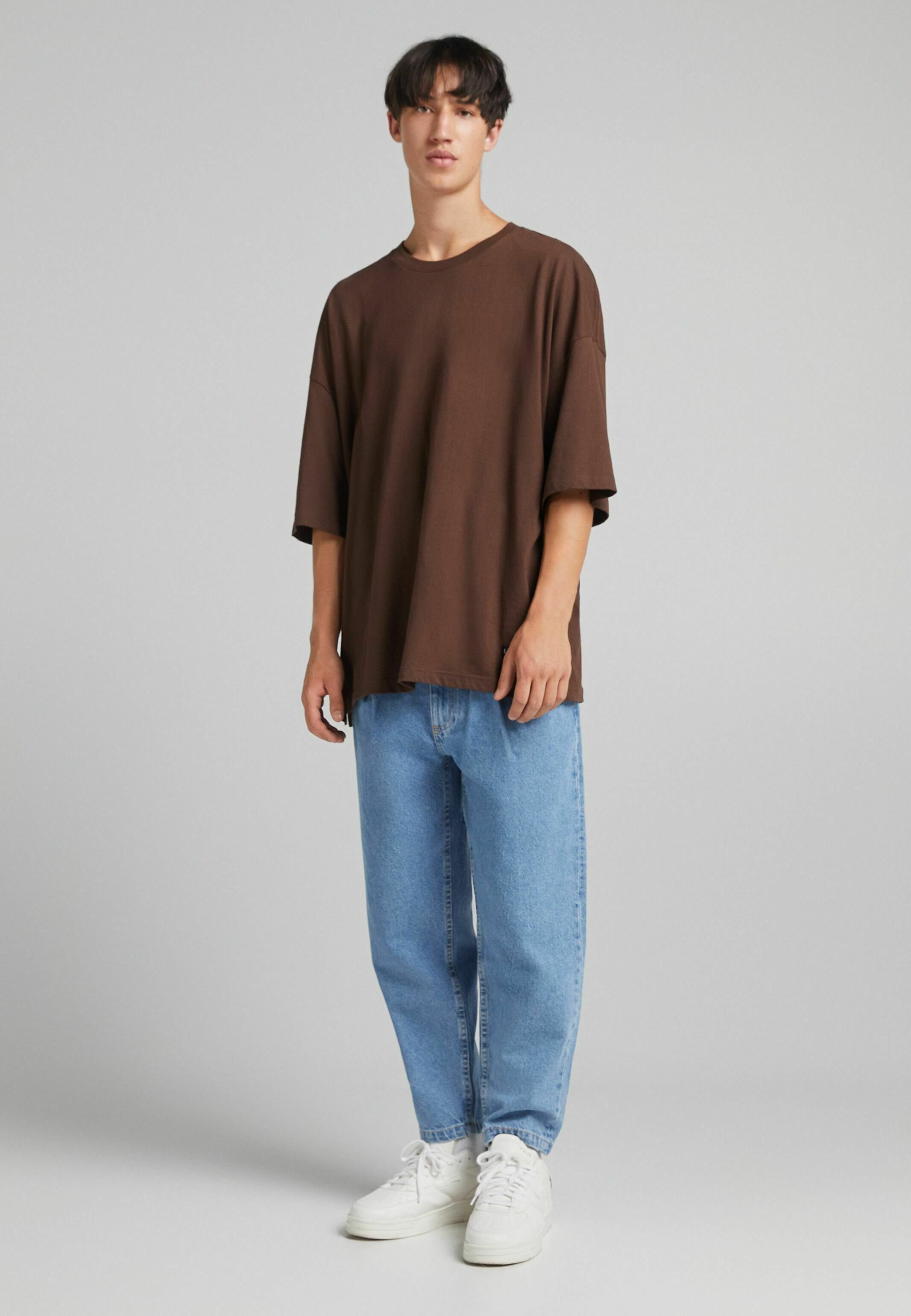 Bershka BALLOON - Jeans a sigaretta - blue denim/blu denim - Zalando.it