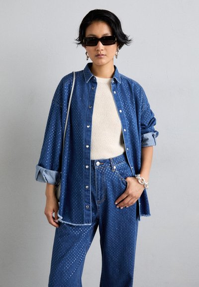 sandro Wide leg - bleu jean