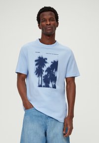s.Oliver T-Shirt print - hellblau