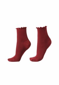 MIT STREIFENMUSTER - Calze - Red