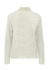 b.young TROYER REISSVERSCHLUSS  - Strickpullover - weiß