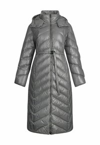LIU JO LONG WITH HOOD - Abrigo de plumas - grey