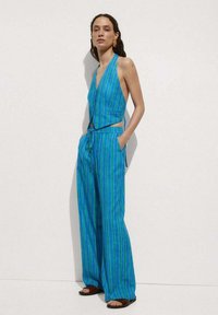 Mango Broek - dark blue