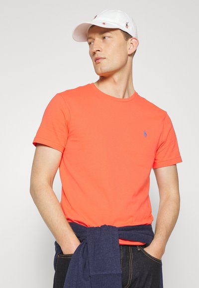 Polo Ralph Lauren CUSTOM SLIM FIT JERSEY CREWNECK T-SHIRT - T-shirt básica - deep mango