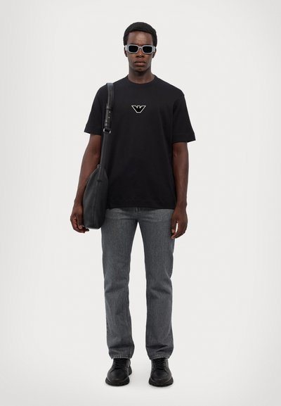 Emporio Armani Marškinėliai su spaudiniu - black