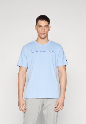 ICONS TONAL CREWNECK WITH LARGE LOGO - Camiseta estampada - light blue