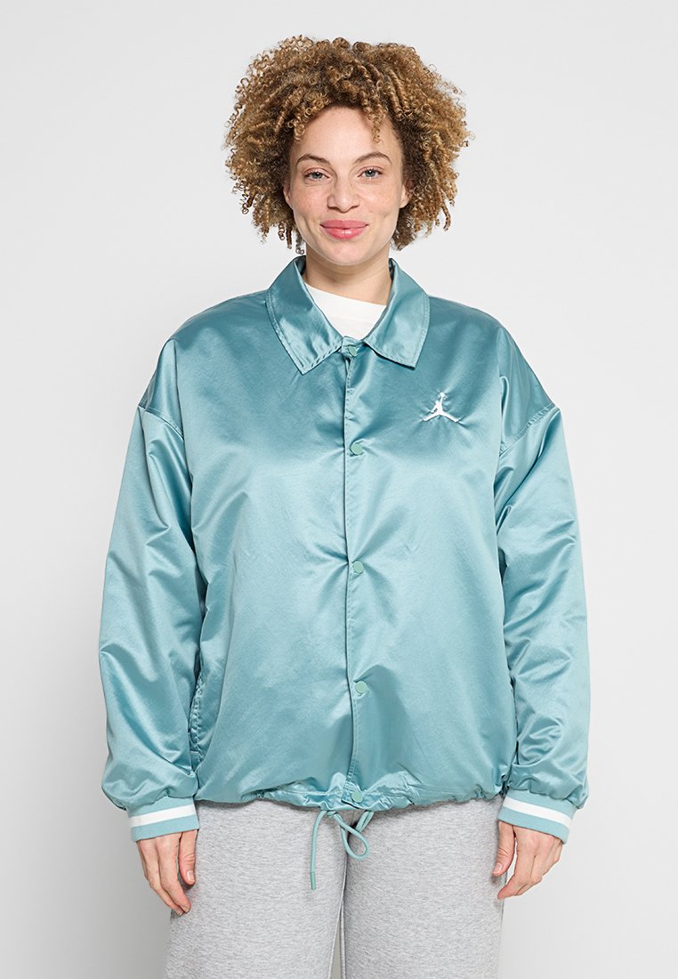 Jordan Lichte jas turquoise