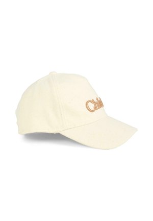 Casquette couleur crème avec une texture douce, visière courbée et logo "Enfant" brodé en marron à l'avant. Design classique et ajustement réglable.
