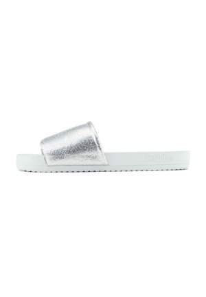 CRACKED - Pantolette flach - silver