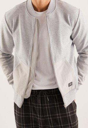 Sweatjacke - mottled light grey