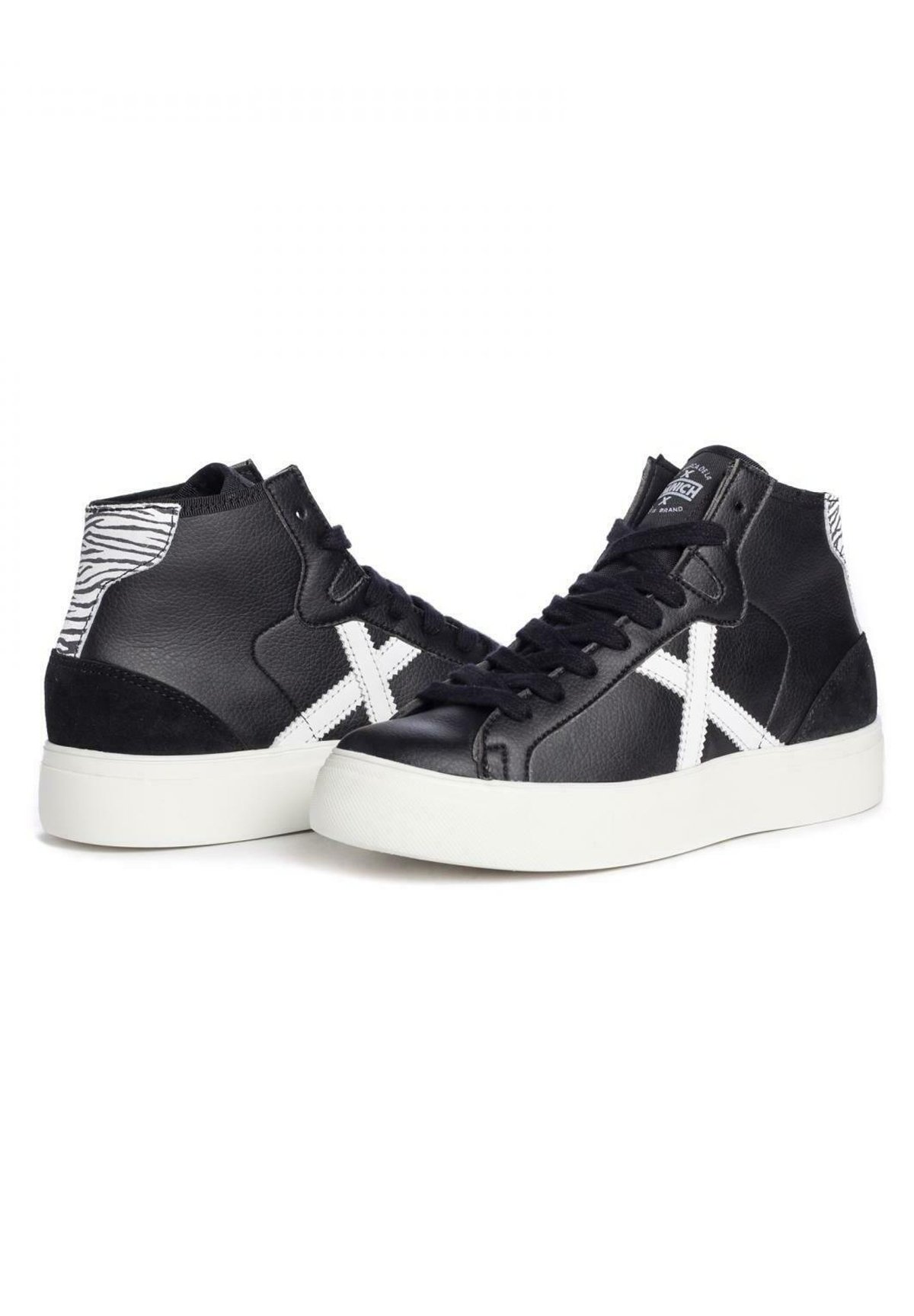 Munich Zapatillas altas - black, white/negro - Zalando.es
