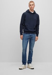BOSS WETALK - Felpa con cappuccio - dark blue